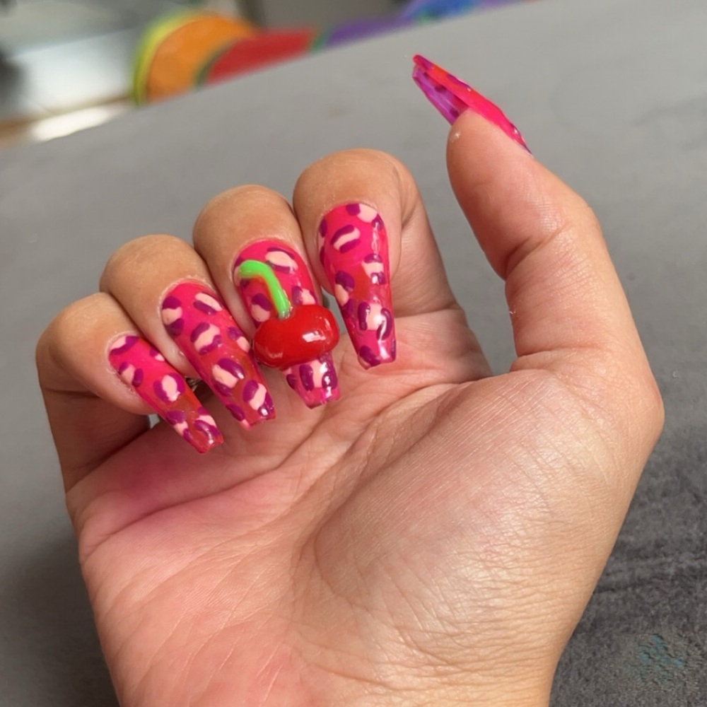 Hand Painted Press On Nails, Made-to-order